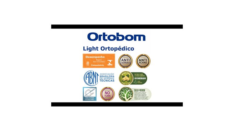 Colchão Light Ortopédico Solteiro (78x188x24) - Estrutura Ortopédica, Ortopillow  Ortobom - Angeloni Eletro