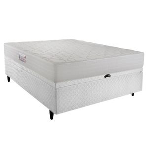 Cama Box Baú Herval Casal Alto Suporte Top D45 New, 67x138x188 cm, Espumas D45