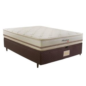 Cama Box Baú Herval Casal Haarlem, 76x138x188 cm, Molas Ensacadas