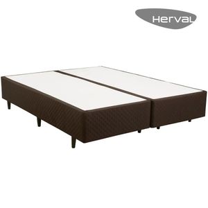 Base Cama Box Herval Queen Idea, 39x158x198 cm, Marrom