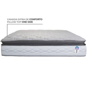 Cama Box Baú Herval Queen Adapt, 80x158x198 cm, Molas Ensacadas