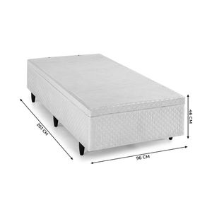 Base Box Baú Solteirão Herval Vivere, 46x96x203, Branco