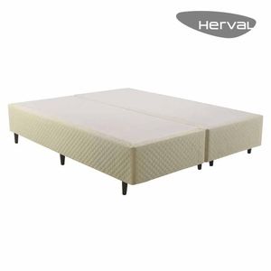 Base Cama Box Herval King Idea, 39x193x203 cm, Bege