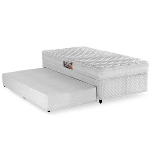 Bicama Box Solteiro com Cama Auxiliar Herval Frontier, Espuma Alto Suporte, 49x88x188 cm