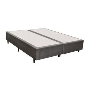 Base Cama Box Herval King Idea, 39x193x203 cm, Cinza Black