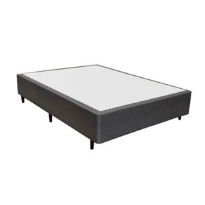 Base Cama Box Herval Casal Idea, 39x138x188 cm, Black Cinza