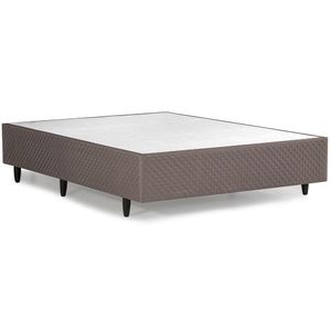 Base Cama Box Herval Casal Lucca, 39x138x188 cm, Marrom Claro