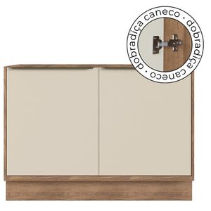 Balcão de Cozinha Grande Herval Ten, 100% MDF, 2 Portas 120 cm