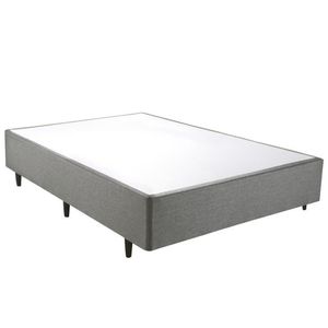 Base Cama Box Herval Casal Meditare, 39x138x188 cm, Cinza
