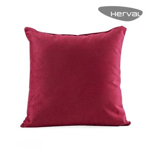 Almofada Herval Capri, 40x40, Veludo Animale Vermelho