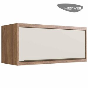 Armário Aéreo Cozinha MDF 100% Herval Ten, 1 Porta 80 cm