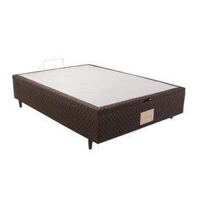 Base Cama Box Baú Herval Casal Idea, 46x138x188 cm, Marrom