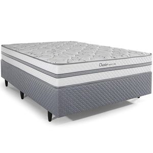 Cama Box Herval Casal Chester, 63x138x188 cm, Molas Maxspring