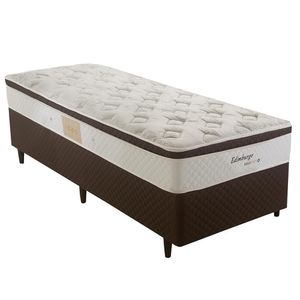 Cama Box Herval Solteiro Edimburgo, 64x88x188 cm, Molas Maxspring