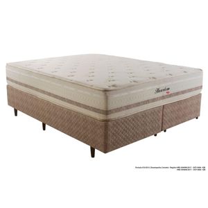 Cama Box Herval King Haarlem, 69x193x203 cm, Molas Ensacadas