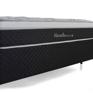 Cama Box Herval Casal Marselha, 64x138x188 cm, Molas Maxspring