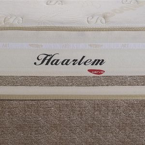 Cama Box com Cabeceira Herval Casal Haarlem, 69x138x188 cm, Molas Ensacadas