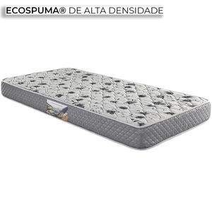 Cama Box com Cabeceira Modulada Solteiro Herval Ortopedic Black Espuma, 56x88x188 cm, Colchão Composto