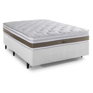 Cama Box Herval Casal Amore, 67x138x188 cm, Molas Ensacadas