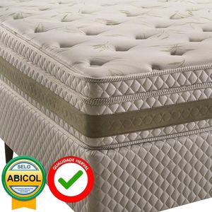 Cama Box Herval King Amore, 67x193x203 cm, Molas Ensacadas