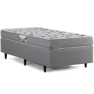 Cama Box Herval Solteiro Ortopedic Black Espuma, 56x88x188 cm, Colchão Composto