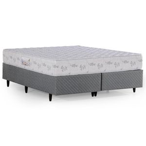 Cama Box Herval Queen Cannes, 64x158x198 cm, Bordado, Espuma D33