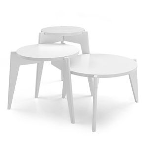 Conjunto Mesas de Apoio Herval Coast, 3 Peças, Branco