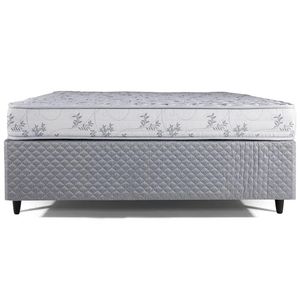 Cama Box Herval Casal Cannes, 56x138x188 cm, Bordado, Espuma D33