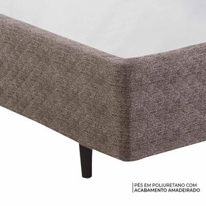 Cama Box King Herval Spettácolo, 74x193x203 cm, Molas Ensacadas, Palha