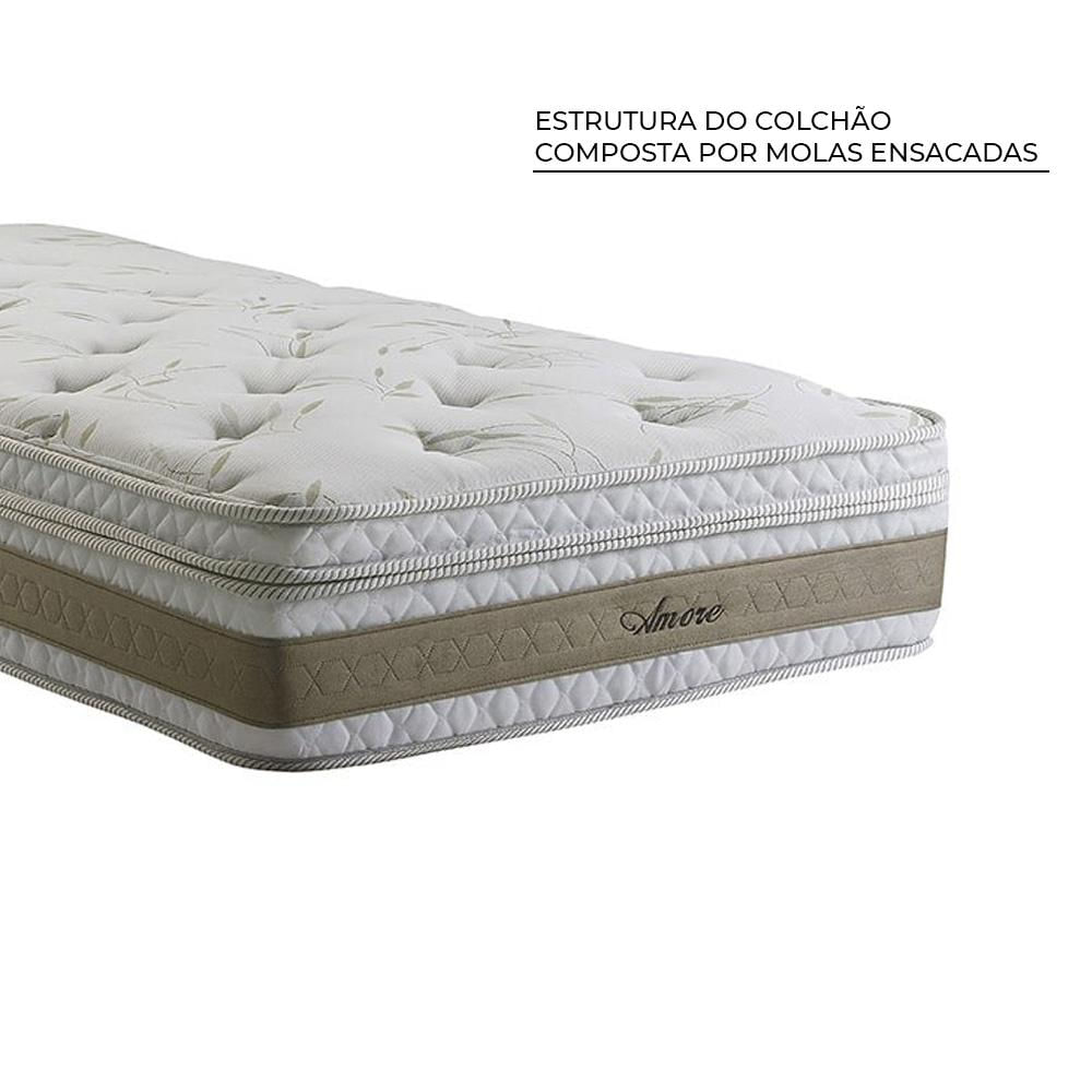 Cama Box Queen Size Herval Amore, Molas Ensacadas