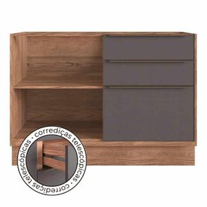 Cozinha Compacta Modulada Herval Ten, 3 peças, 100% MDF com Vidro