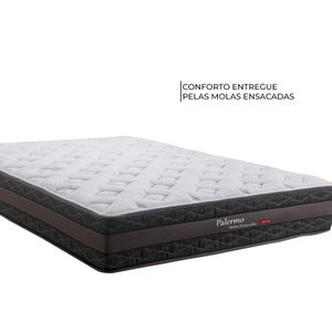 Cama Box Casal Herval Palermo, Molas Ensacadas, 67x138x188 cm