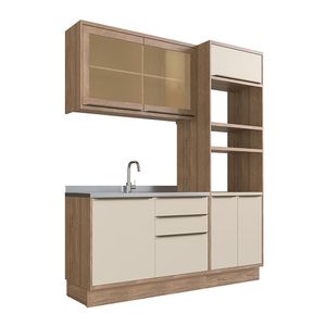 Cozinha Modulada MDF 100% Herval Ten, 3 Peças, 190 cm