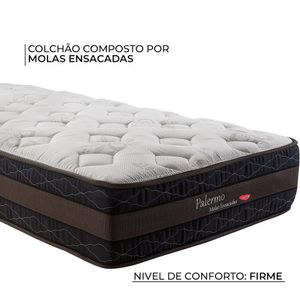 Cama Box Solteiro Herval Palermo, Molas Ensacadas, 67x88x188