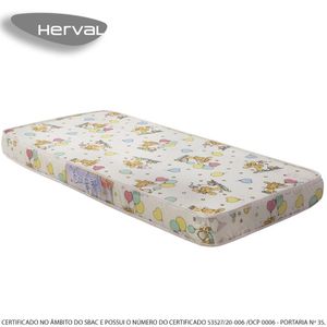 Colchão Infantil Herval Children, Espuma D18, 10x70x130 cm