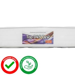 Colchão King Size Tamanho 21x193x203 cm, Herval Top D45 New, Espuma D45
