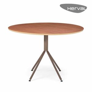 Mesa de Jantar 4 Lugares Herval Slim, 90 cm, MDF, Jequitibá