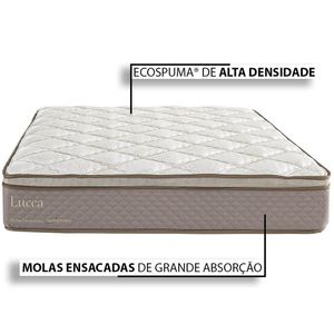 Colchão King Size Herval Lucca, Molas Ensacadas, 27x193x203 cm