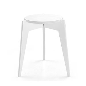 Mesa de Apoio Herval Coast, Tampo 40 cm, Branco