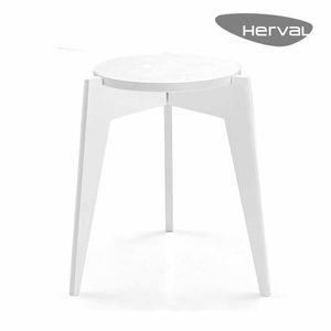 Mesa de Apoio Herval Coast, Tampo 40 cm, Branco