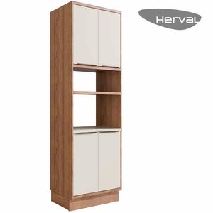 Paneleiro Torre Quente Herval Ten, 100% MDF, 4 Portas 2 Nichos