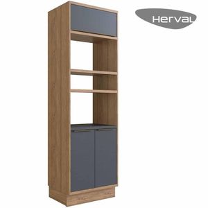 Torre Quente Cozinha Modulada Herval Ten, 100% MDF, com 3 Portas e 3 Nichos