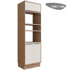 Torre Quente Cozinha Modulada Herval Ten, 100% MDF, 3 Portas 3 Nichos