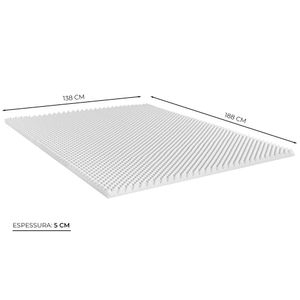 Colchão Casca de Ovo Casal Massageador Herval, Espuma D33, 138 cm