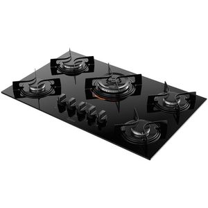 Fogão Cooktop 5 bocas Atlas U Top Superautomático Vidro Temperado