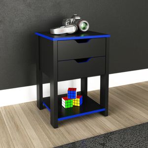 Gaveteiro Gamer Multimóveis CR25058 Preto/Azul