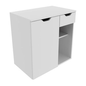 Gabinete Banheiro 1 Porta 1 Gaveta 60cm Multimóveis CR10085 Branco