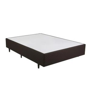 Base Cama Box Casal Herval Cardiff, 39x138x188 cm, Marrom