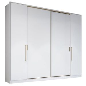 Guarda-Roupa Casal Édez Mensa, 4 Portas, Branco