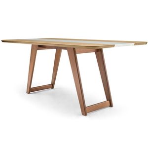 Mesa Retangular Herval Agatha, 180 cm, Amêndoa e Off White